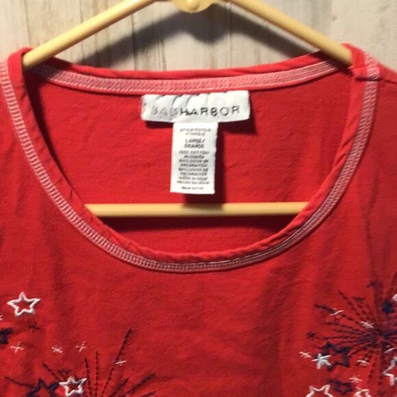 Fourth of July fireworks shirt by sag, harbor, size large - Picture 3 of 4
